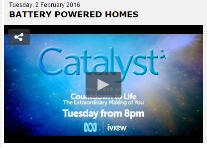 Battery Powered Homes – ABC Catalyst